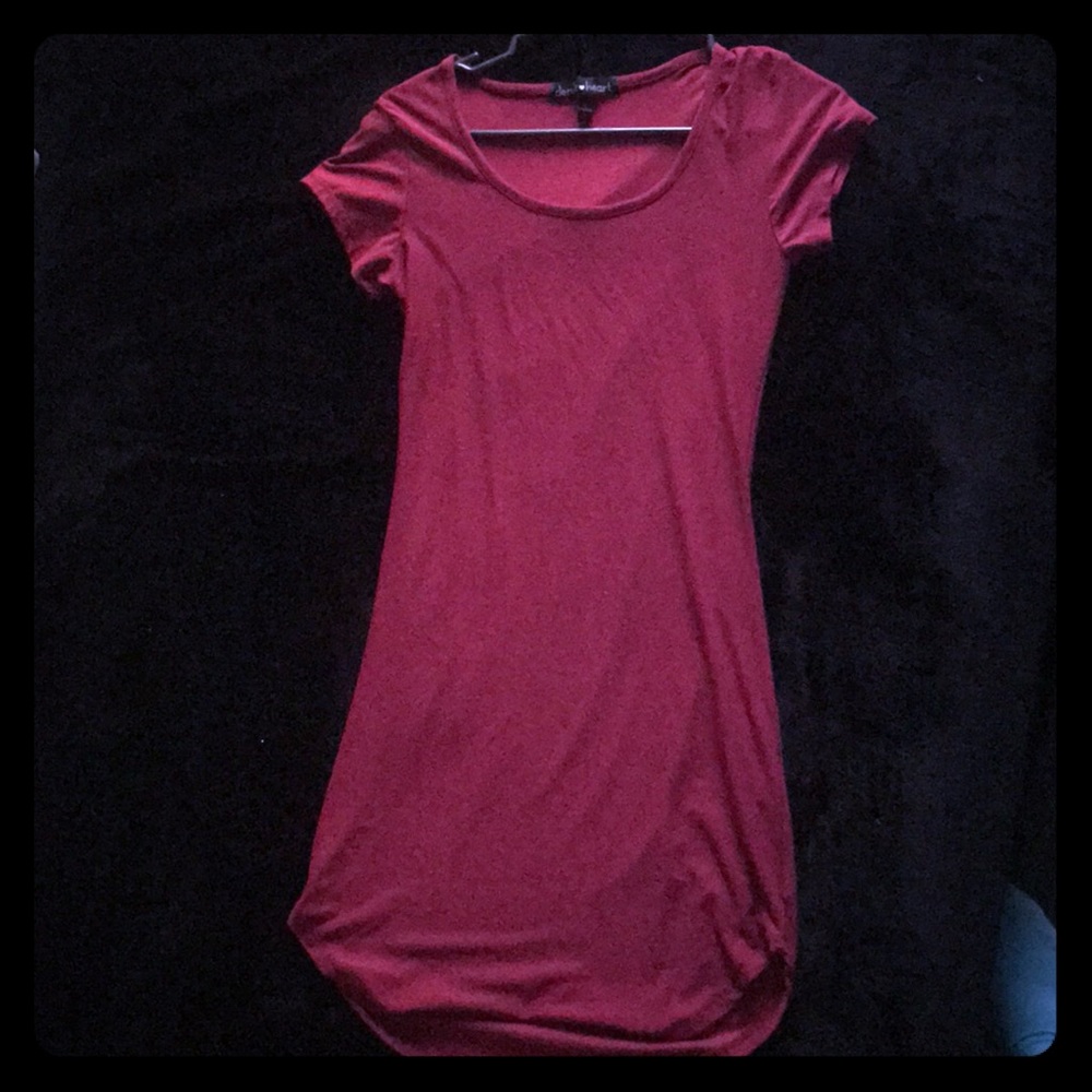 Red Short Sleeve Derek Heart Dress